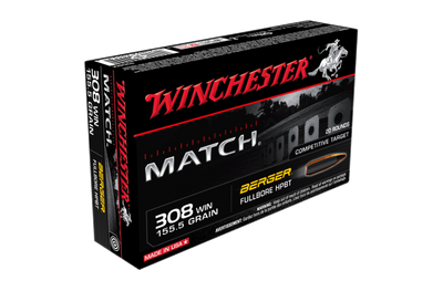 Winchester Match 308win 155.5gr Berger BTM 20PK