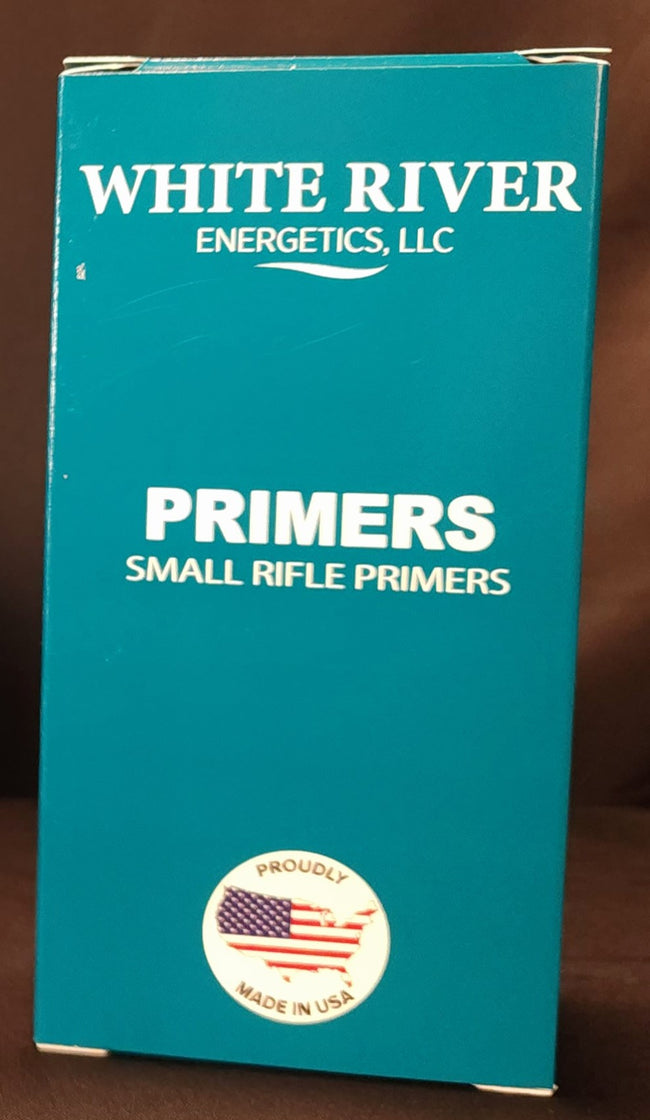 WHITE RIVER ENERGETICS PRIMERS- SMALL RIFLE 100PK