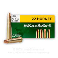 Sellier and Bellot 22Hornet 45gr FMJ - 20pk