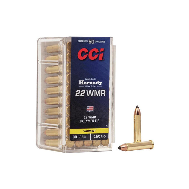 CCI 22 WMR V-Max 30gr 50 Pack Rimfire Ammunition
