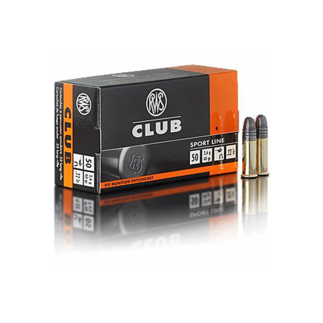 RWS .22lr Club 22 40gr 50 Pack Rimfire Ammunition