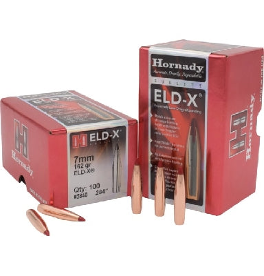 Hornady 7mm .284 162gr ELD-X 100pk