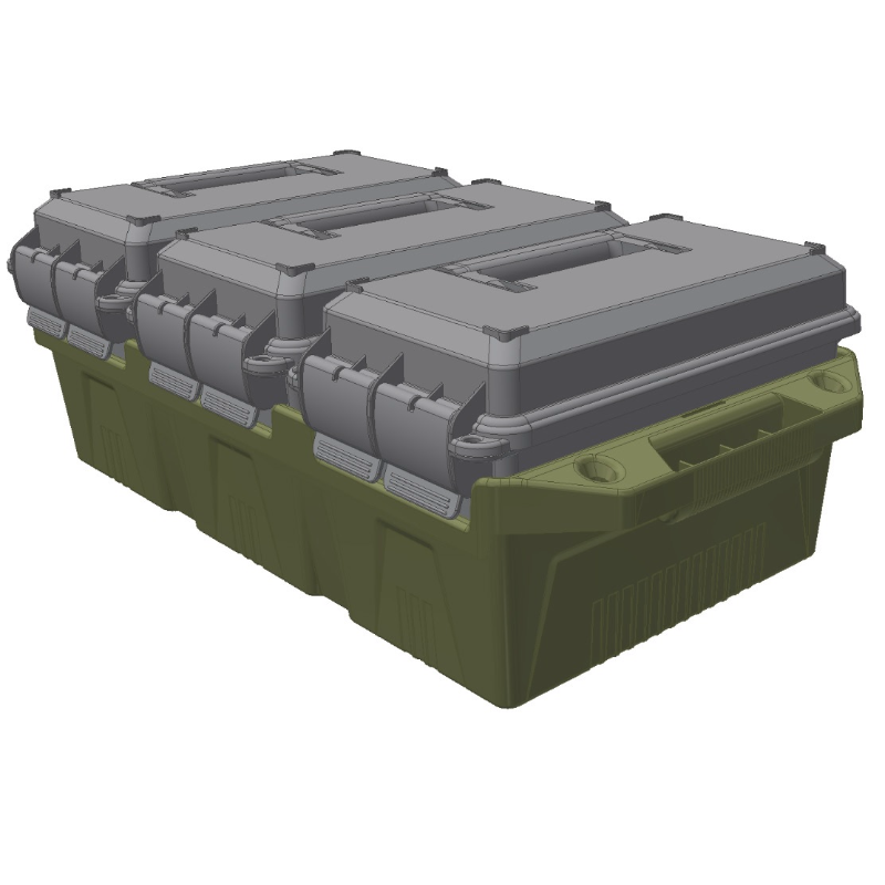MTM 3-Can Ammo Crate for 50 Cal Ammo Cans