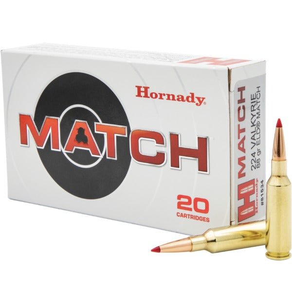 Hornady Ammo 224 Valkyrie 88gr ELD Match
