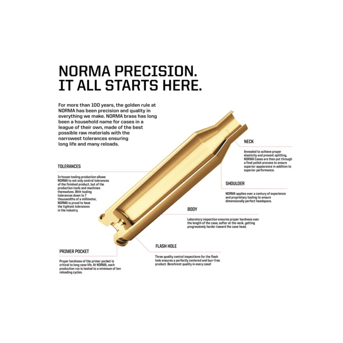 Norma Unprimed Cases 243 Win 50pk