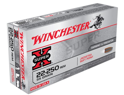 Winchester Varmint X 22-250Rem 55gr PT 3680fps 20pk