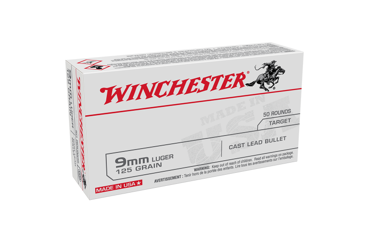 Winchester USA Value Pack 9mm Luger 125gr LRN 50pk -  X10 PACK  $285.00