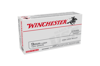 Winchester USA Value Pack 9mm Luger 125gr LRN 50pk