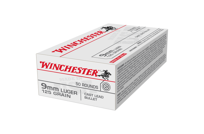 Winchester USA Value Pack 9mm Luger 125gr LRN 50pk