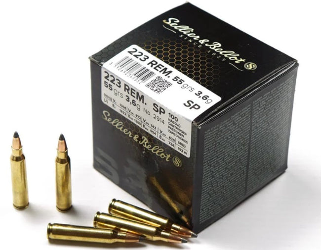 Sellier & Bellot 223 Rem. 55gr SP 100pk