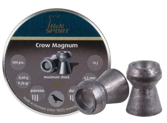 H&N Crow Magnum .177 - 9.26gr HP Pellets - 500pk