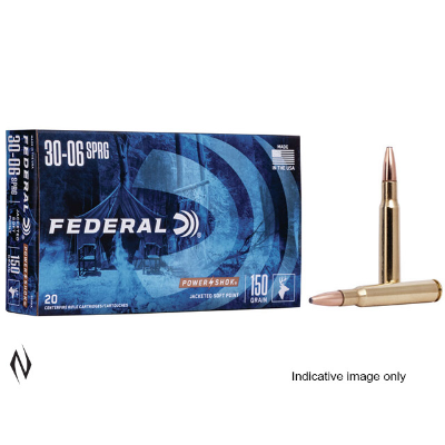 FEDERAL 30-06 SPR 180GR SP POWER-SHOK • Pack 20