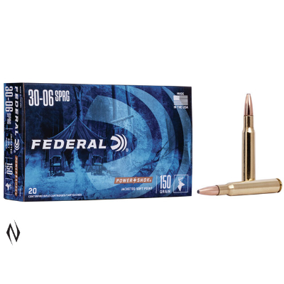 FEDERAL 30-06 SPR 150GR SP POWER-SHOK • Pack 20