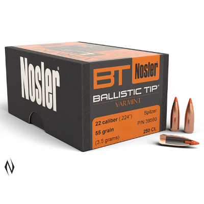 NOSLER 224 55GR BALISTIC TIP 250PK