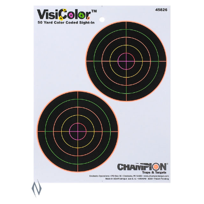 CHAMPION TARGET VISICOLOR 5" DOUBLE BULL