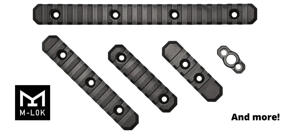 CADEX M-LOK Aluminum Bipod Rail 3.5", Strike Chassis