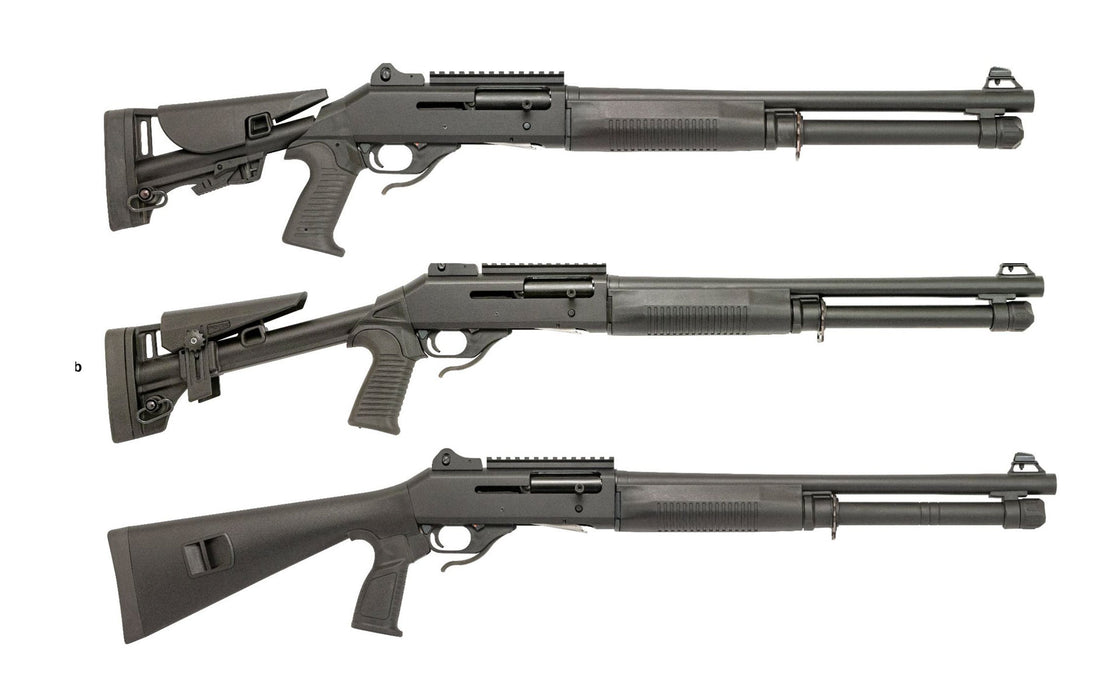 Sulun Tacsoras 24" 61cm Black M4 Adjustable pistol grip stock, Ghost Sights, Mobil Chokes