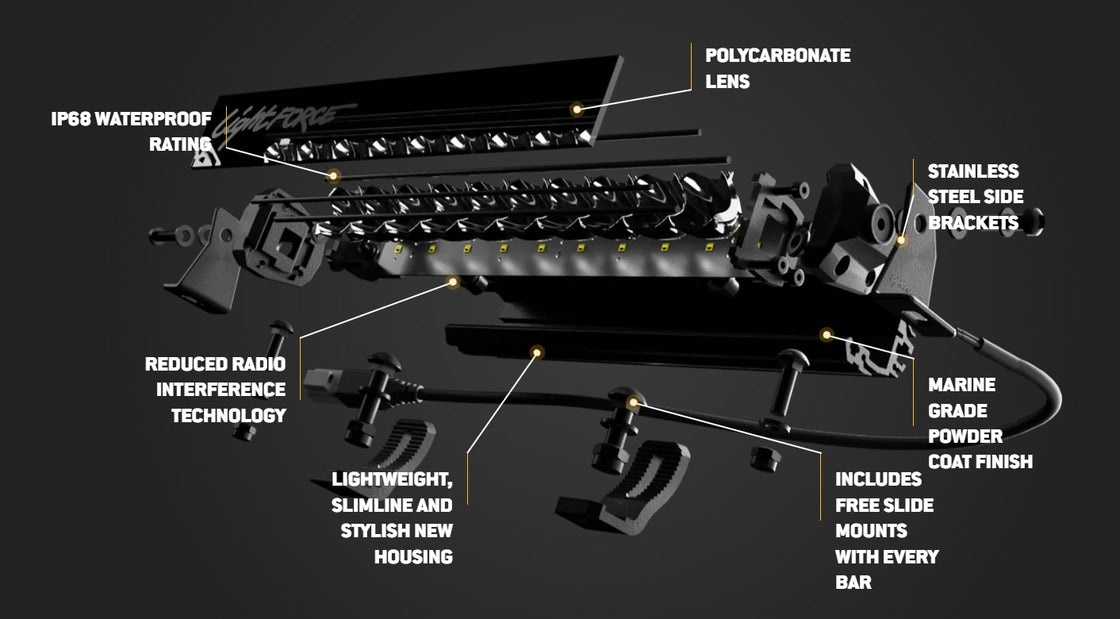 LIGHTFORCE VIPER 50 INCH SINGLE ROW LED LIGHT BAR