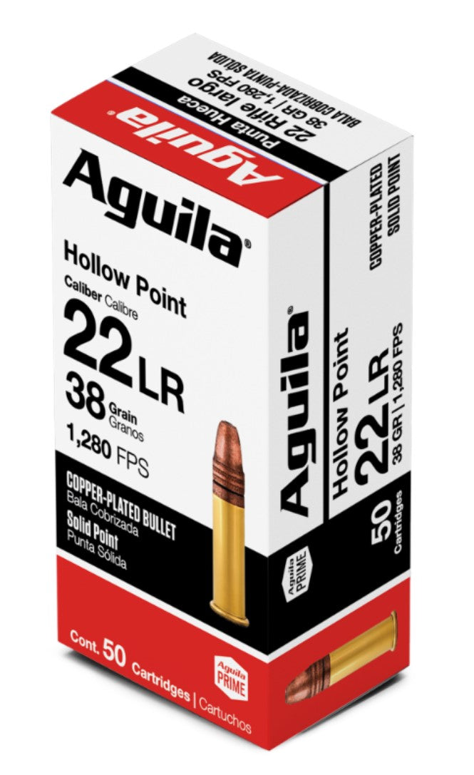 AGUILA 22LR Super Extra 38g CP HP - 50pk Brick Price $75