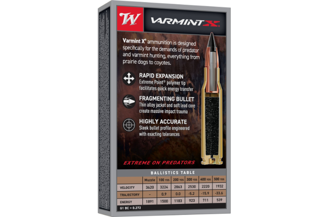 Winchester Varmint X 243Win 65gr PT 20pk