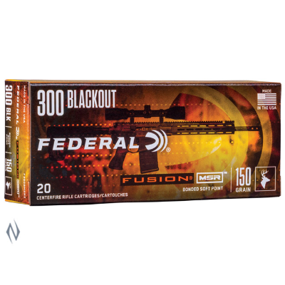 FEDERAL 300AAC BLACKOUT 150GR FUSION MSR 20PK