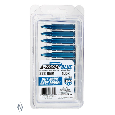 A-ZOOM SNAP CAP 223 REM BLUE 10PK