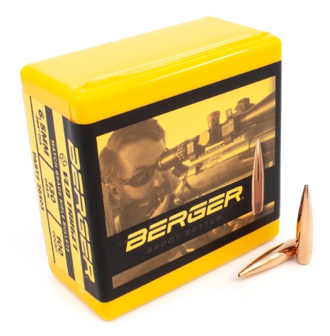 Berger 6.5mm 130 gr VLD Target 100pk
