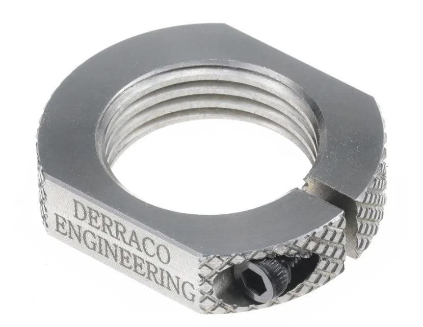 Derraco Engineering Stainless Steel split ring for all reloading dies with 7/8-14 threads