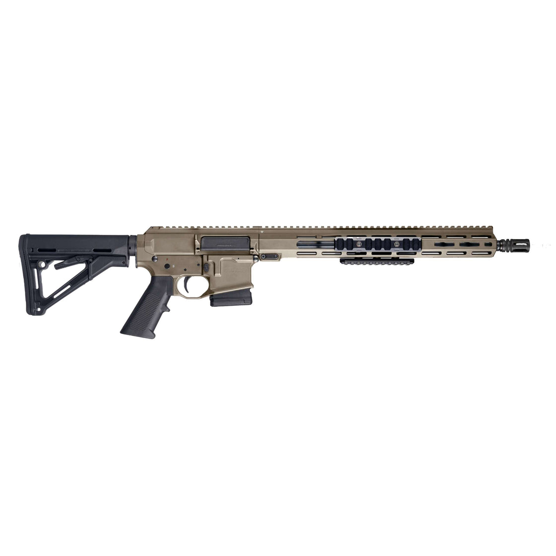 WEDGETAIL INDUSTRIES MPR MINI 223 16" PUMP ACTION RIFLE FDE CERAKOTE FINISH , 1 X 10RD PMAG, A1 FLASH HIDER