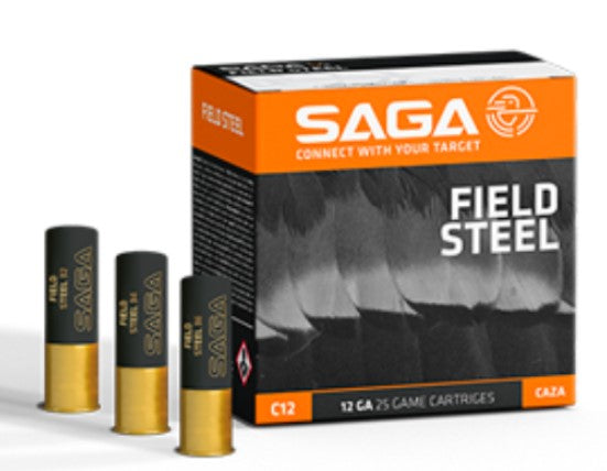 SAGA Field 12ga 36gr STEEL #4 25pk - Slab Price $195.00