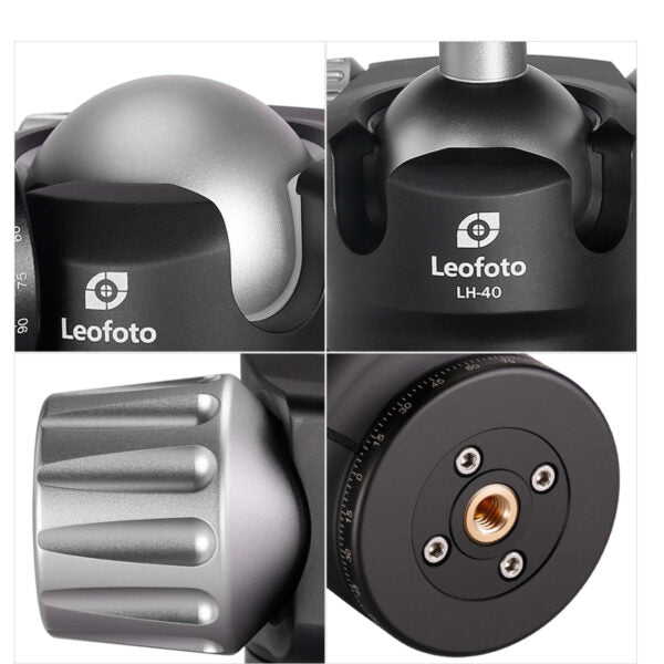 Leofoto LS-324C Ranger Series 4 Section Carbon Fibre Tripod with LH-40LR (Lever Release) Ball Head