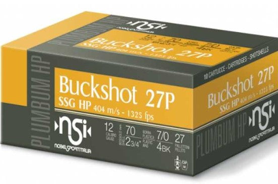 NSI - Buckshot SSG HP 27P 1325fps 0's X 10PK Slab $260