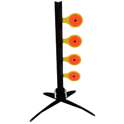 BIRCHWOOD CASEY - USA World of Targets .22 RIM Dueling Tree Stand Yellow Birchwood Casey