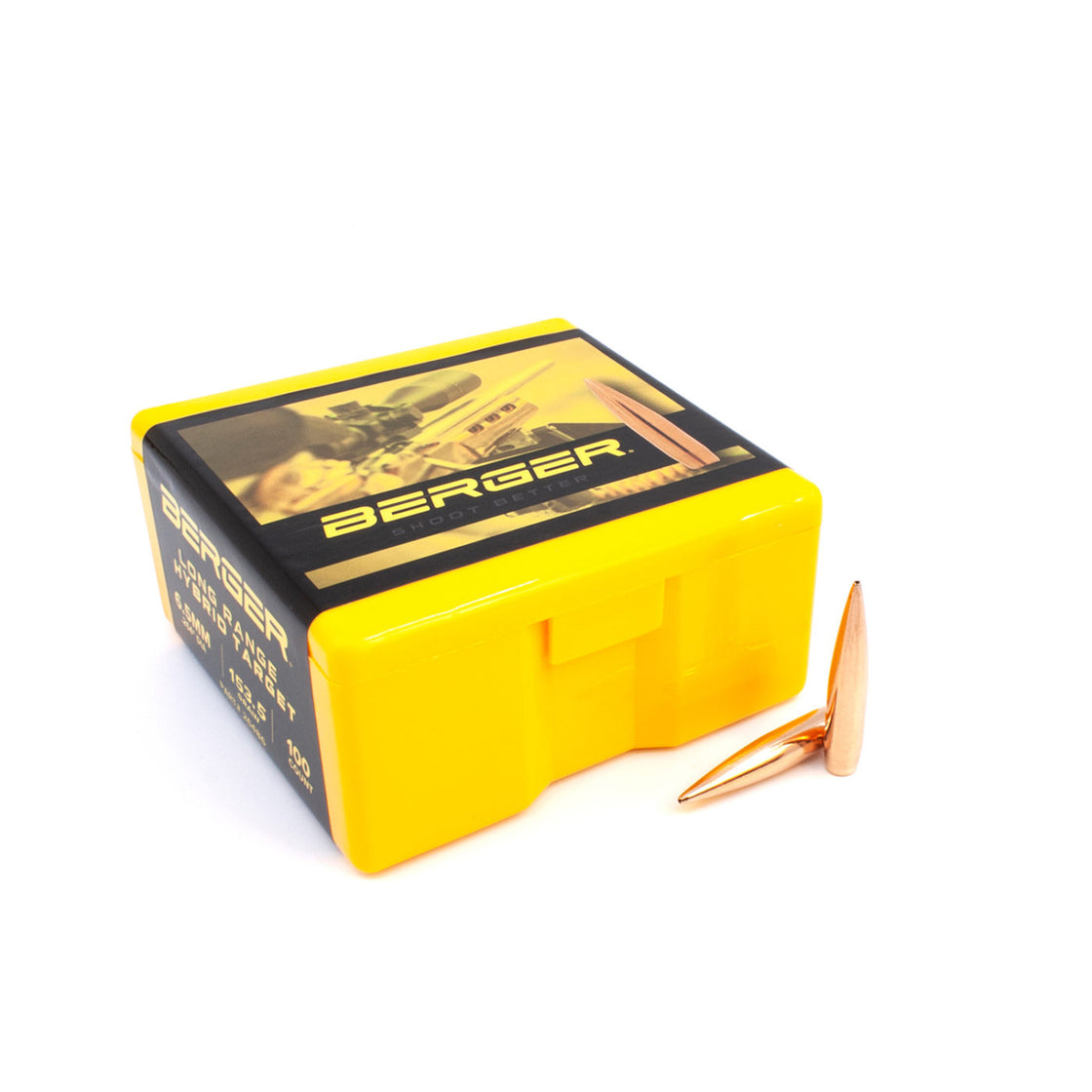 Berger 6.5 mm 153.5 Grain Long Range Hybrid Target Rifle Bullet 100pk