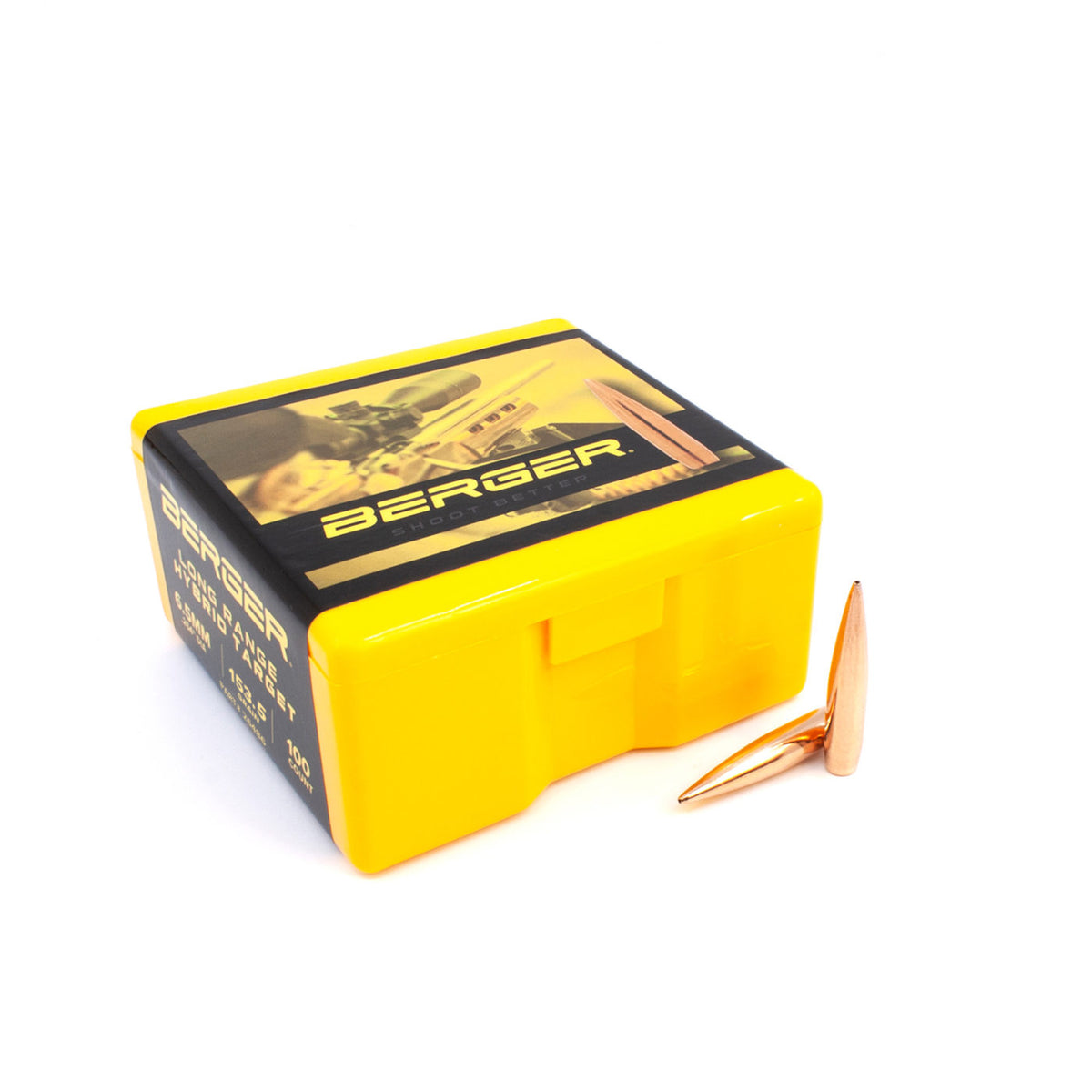 Berger 6.5 mm 153.5 Grain Long Range Hybrid Target Rifle Bullet 100pk ...
