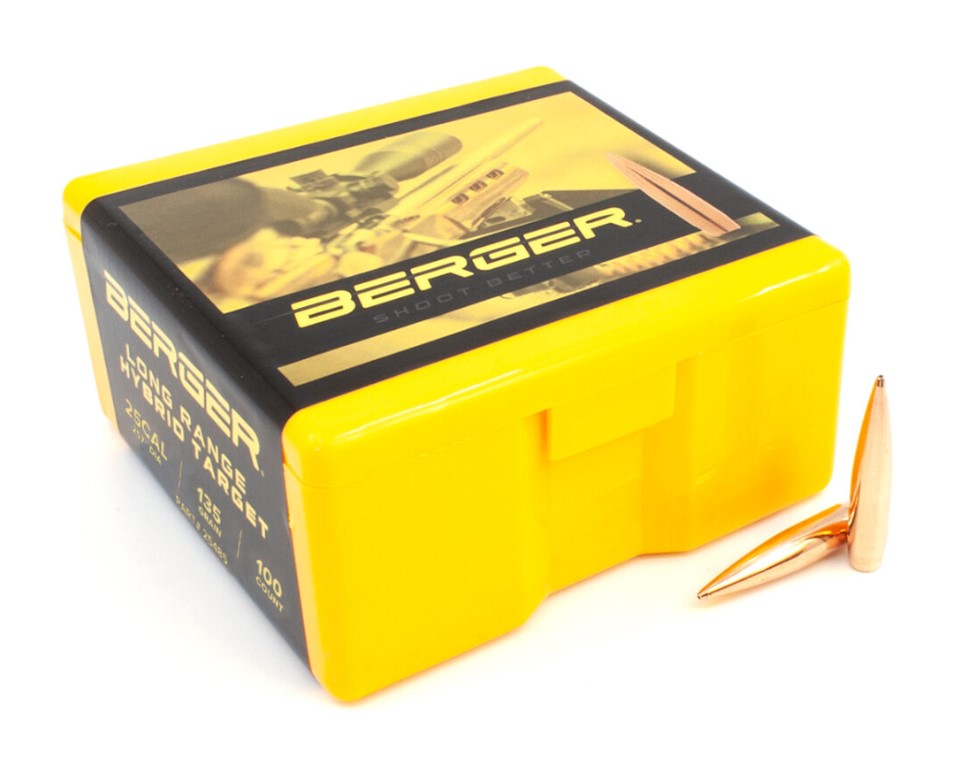 Berger 25 cal 135 gr Long Range Hybrid Target (500/box)