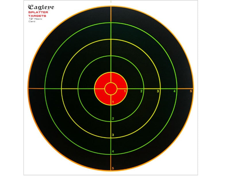 Eagle Eye Splatter Target 12 Inch Heavy Card 5pk