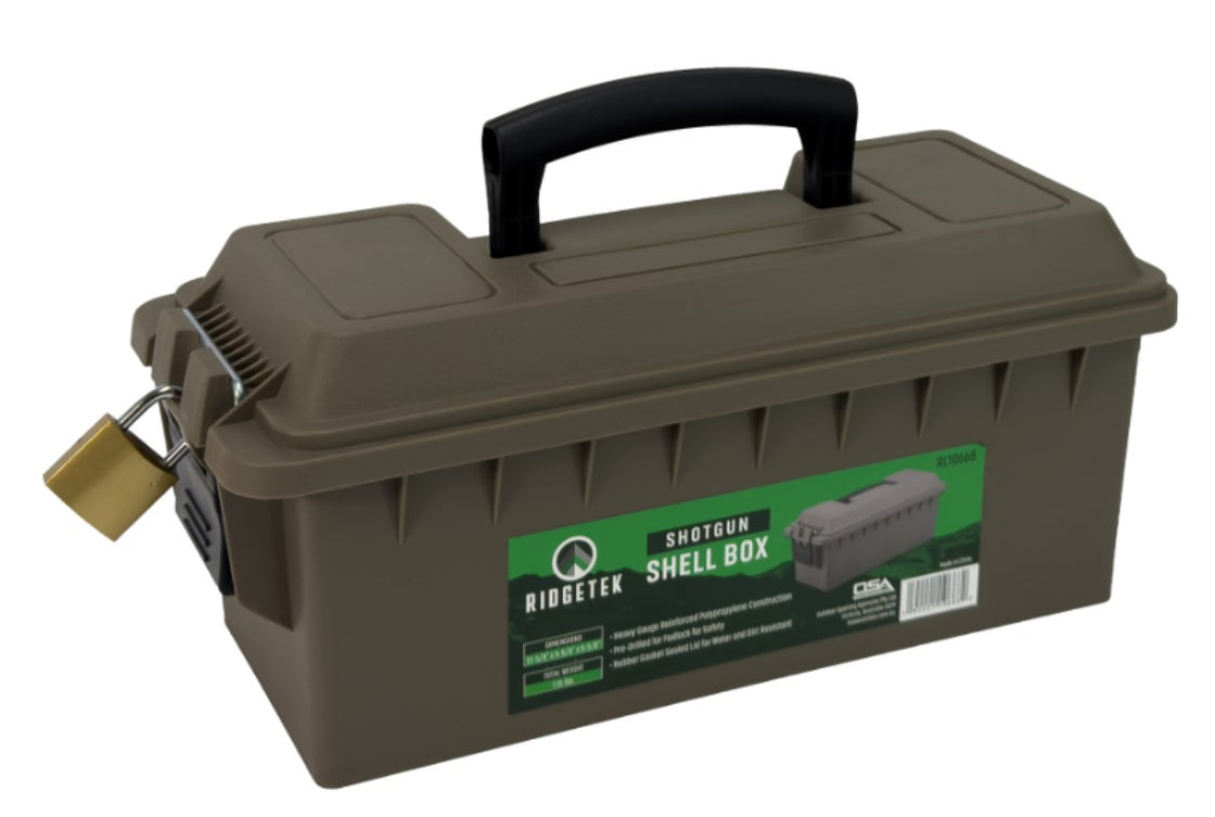 Ridgetek Shotgun Shell Box Dark Earth