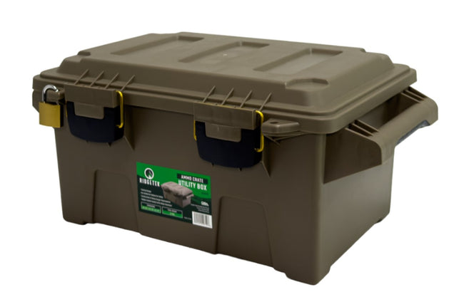 Ridgetek Ammo Crate Utility Box Dark Earth Inc Padlock