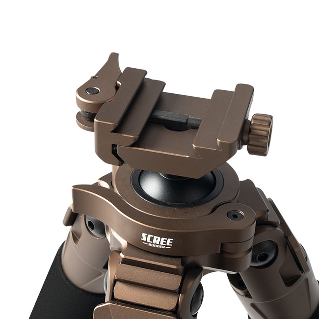 Scree Runner HO-TPC32 Carbon Fibre Tripod - Max H 1630mm Min H 162mm Load Weight 30kg Total Weight 1.66kg RRP $499.99 -includes 1 x SmartRest Cradle SRTC