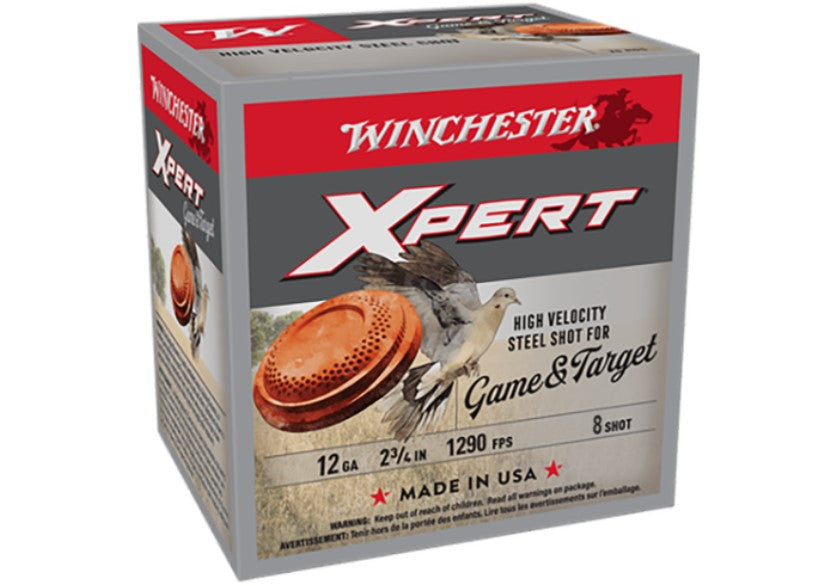 Winchester Xpert Game/Target 12G #8 STEELl 2-3/4" 1290fps 25pk