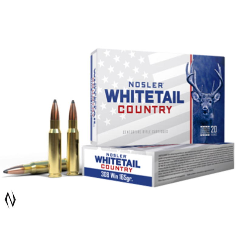 NOSLER WHITETAIL AMMO 308 WIN 165GR SB SP 20PK