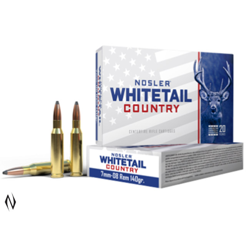 NOSLER WHITETAIL AMMO 7MM-08 140GR SB SP 20PK