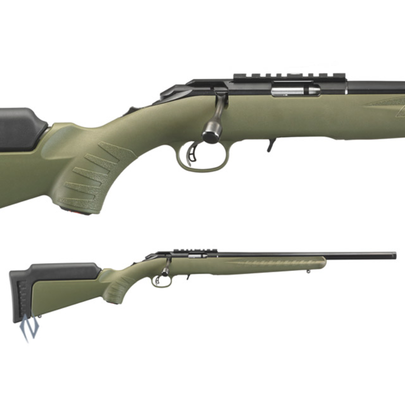 RUGER AMERICAN RIMFIRE 22WMR 18" OD GREEN