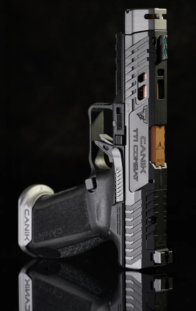 Canik TTI Combat 9mm Pistol - Smoke 10 RND With 3x Magazines