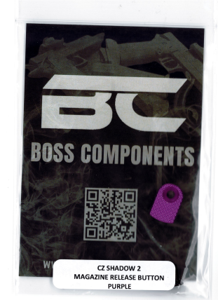 BOSS COMPONENTS CZ SHADOW 2 ALUMINIUM MAGAZINE RELEASE BUTTON PURPLE