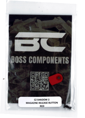 BOSS COMPONENTS CZ SHADOW 2 ALUMINIUM MAGAZINE RELEASE BUTTON RED