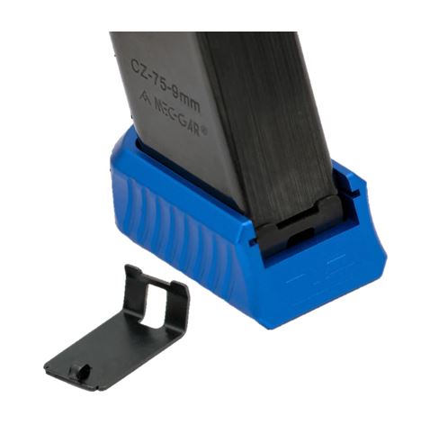 BOSS COMPONENTS CZ SHADOW 2 MECGEAR EXTENDED BASEPAD ALUMINIUM + CLIP BLU