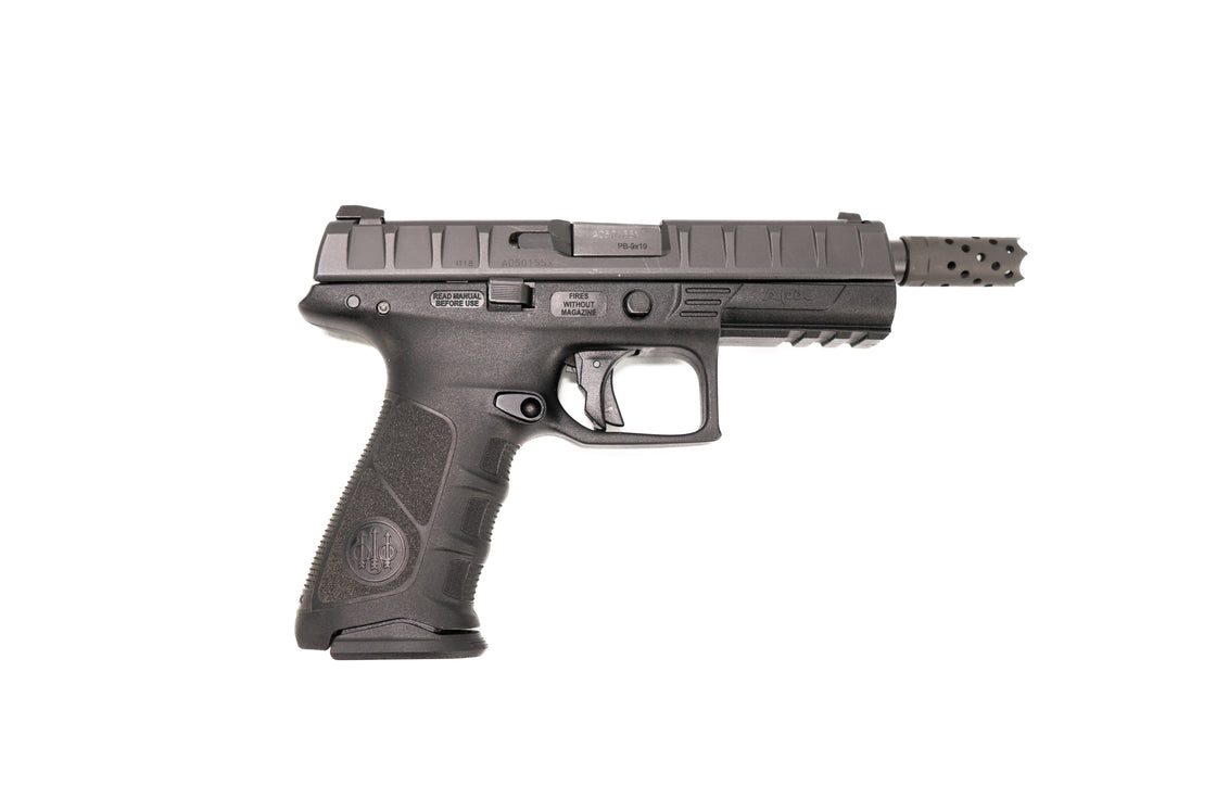 S/H BERETTA APX 9MM - 2 X MAG, GRIPS, CASE