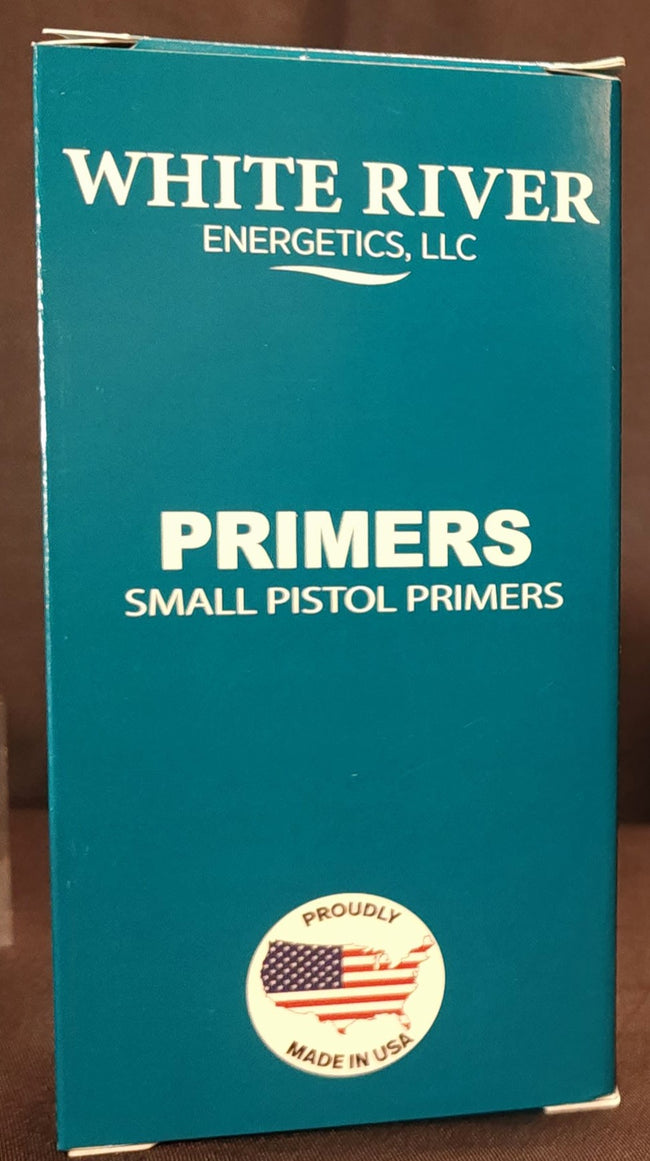 WHITE RIVER ENERGETICS PRIMERS -SMALL PISTOL 100PK